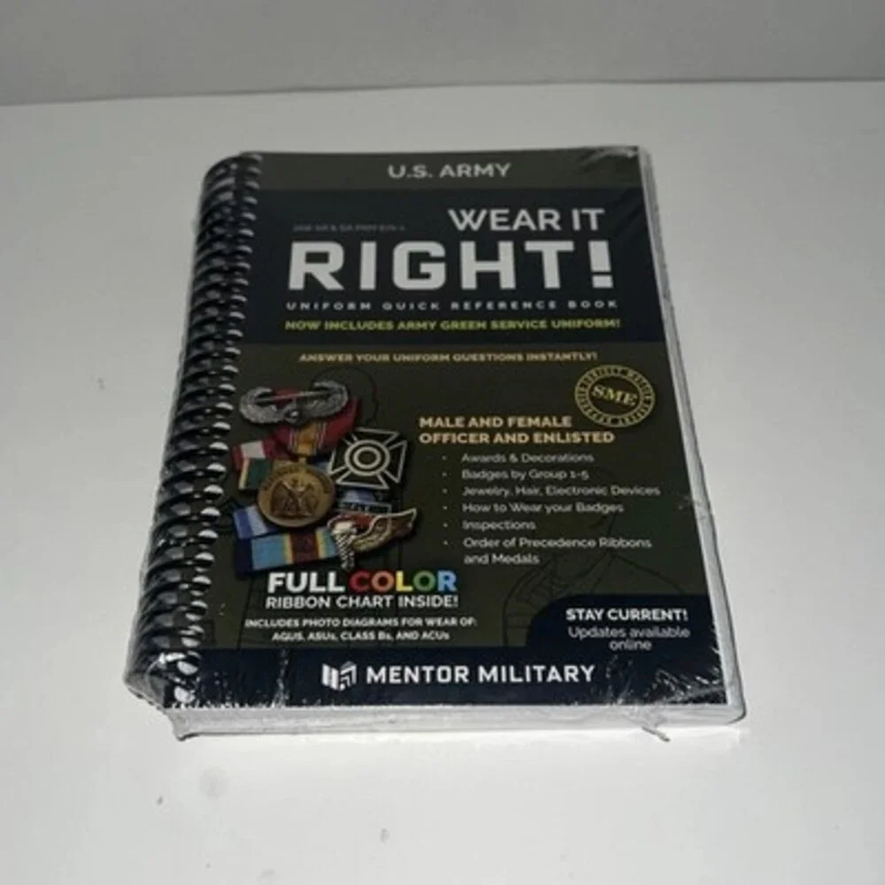 Wear It Right US Army Uniform & Quick Reference Book New Sealed